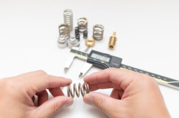 ノギス 寸法測定 スプリング